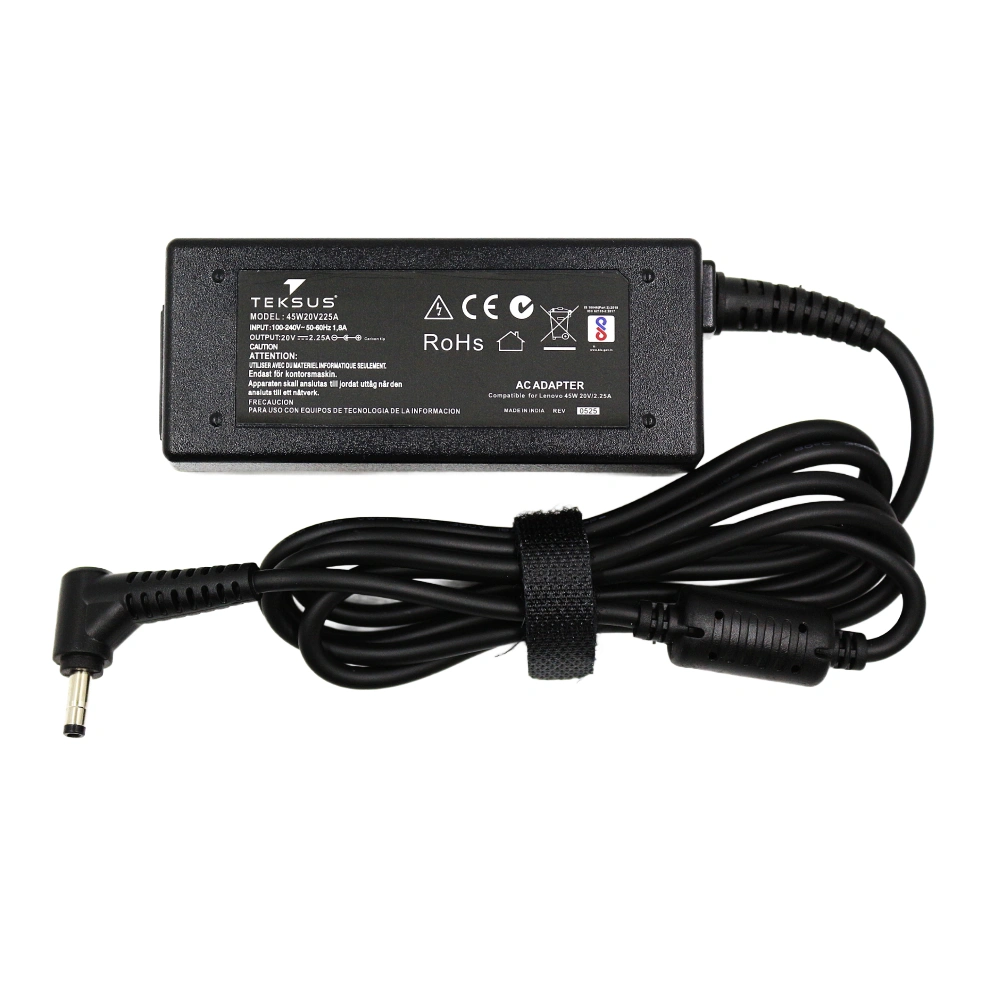 Teksus Laptop Adapter Compatible For Lenovo 65w | 20v/3.25a | 4.0mm x 1.7mm Small Pin view 2